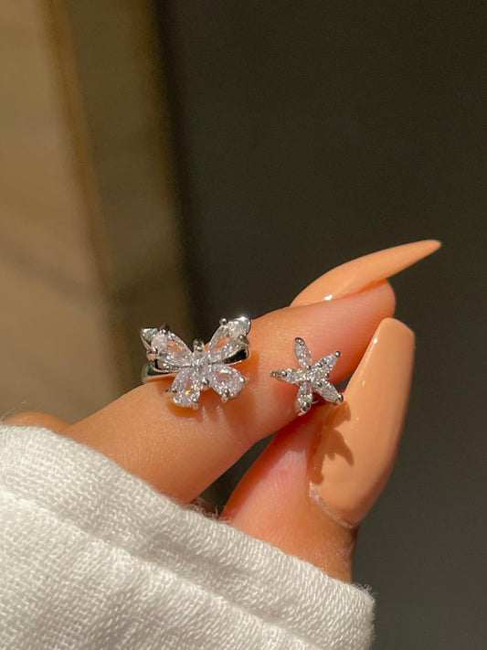 Butterfly Flower Ring