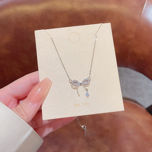 Bow Sparkle Necklace