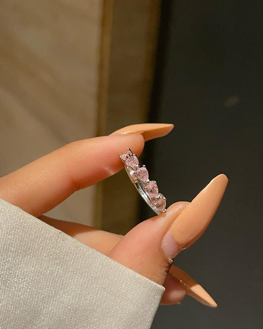 Pink Frozen Heart Ring 2.0