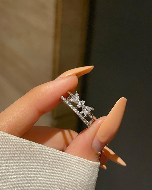 Bow Me Layered Ring