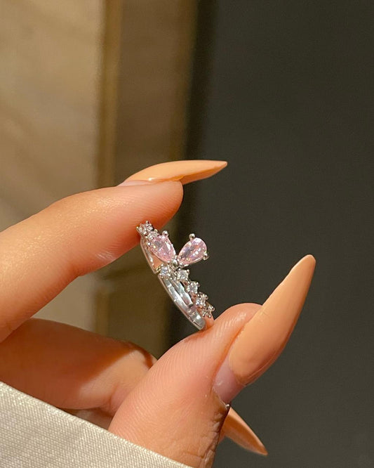 Mini Butterfly Ring- pink