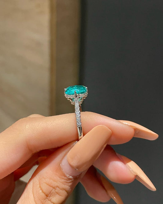 Luxe Promise Ring- green