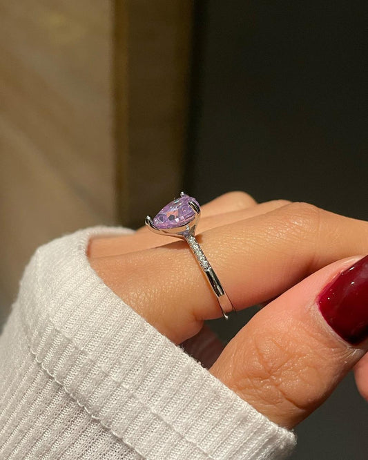 My Whole Heart Ring- purple