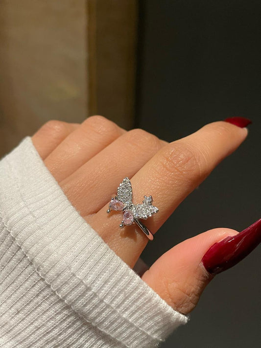 Flutter Butterfly Ring- pink
