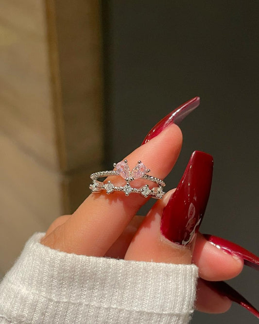 Layered Dreamy Ring- pink