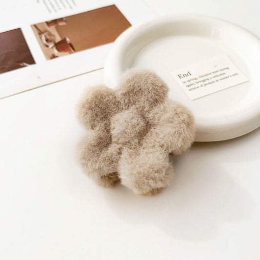 Plushie Floral Claw Clips