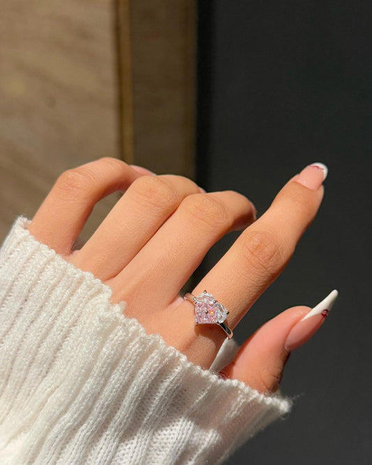 Heart of Love Ring - pink