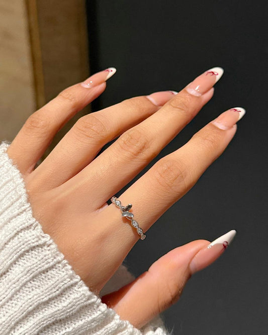 Swirl Around Butterfly Ring