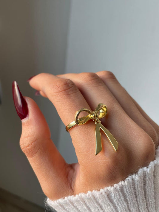 Bowtie Drop Statement Ring