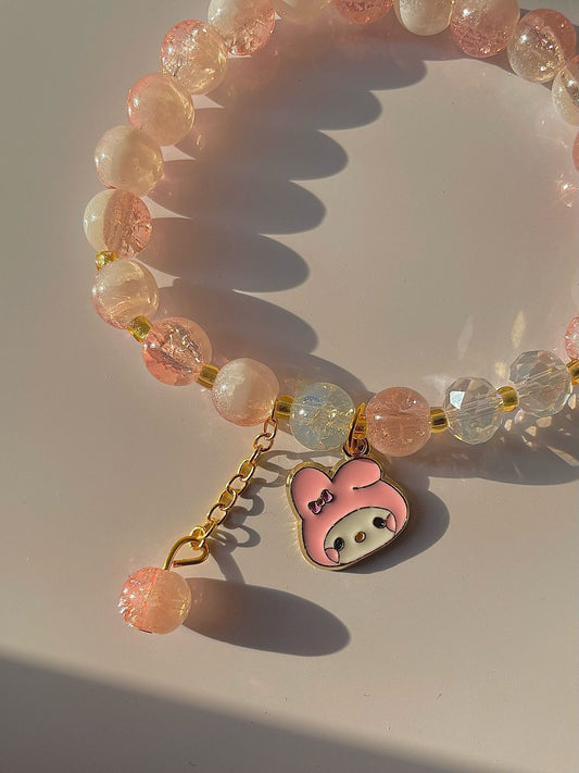 Cotton Candy Beaded Bracelet