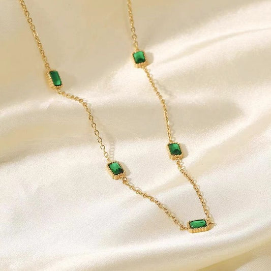 Royal Green Stone Necklace