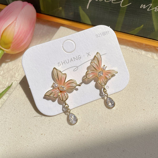 Stacy Butterfly Drop Earrings