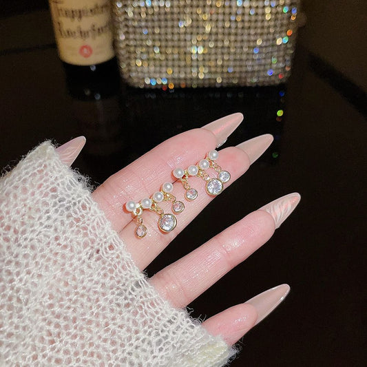 Aurora Pearly Chandelier earrings